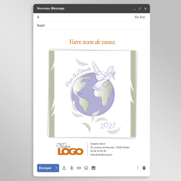 Ecard fixe - Au nom de la paix