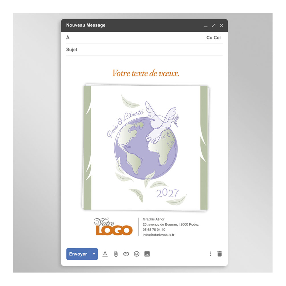 Ecard fixe - Au nom de la paix